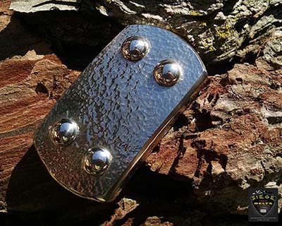 Stainless Steel Standard Size Hammered & Polished Buckle