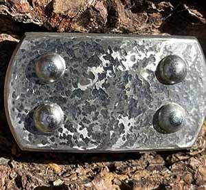 Captain - standard buckle with Sea Foam finish on stainless steel