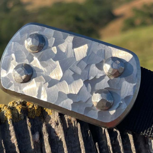 Letaba Belt (with compact, solid 5.5oz std size buckle, hand-sculpted finish)