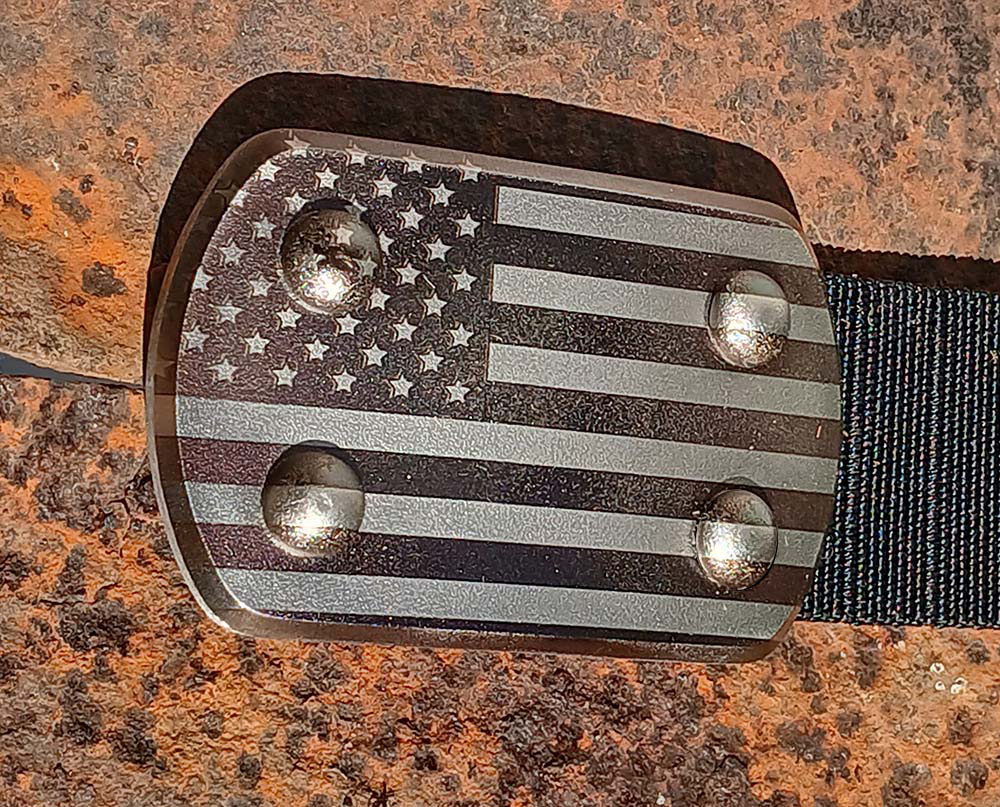 SIEGE Ferocious belt with US Flag engraved in buckle