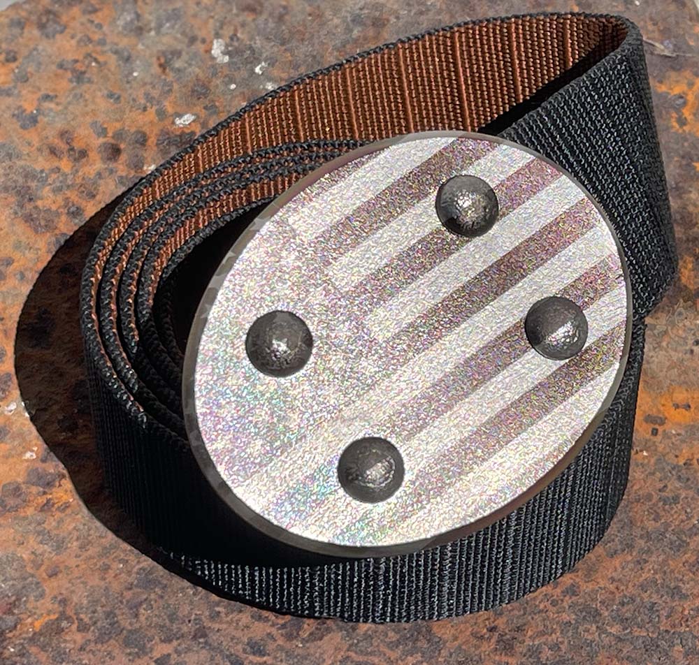 SIEGE Frenzy belt with US Flag engraved in buckle