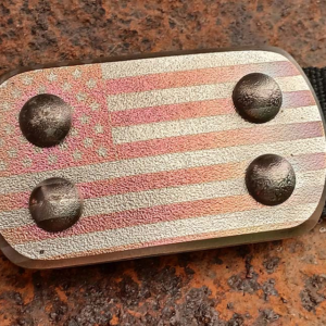 SIEGE Phantom belt with US Flag engraved in buckle