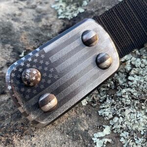Fury belt with American Flag engraved on buckle