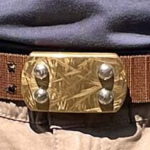 Scout - standard buckle with Savannah Grass finish on brass