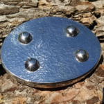 Corsair - oval buckle with Sea of Tranquility finish on stainless steel