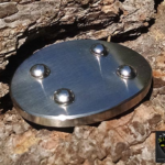 Envoy - oval buckle with Arctic Sky finish on stainless steel