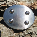Envoy - oval buckle with Arctic Sky finish on stainless steel