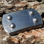 Executive: standard size buckle with Arctic Sky finish on stainless steel