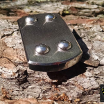 Executive: standard size buckle with Arctic Sky finish on stainless steel