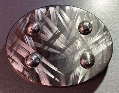 Stainless Steel Oval Buckle with Cloudburst Finish