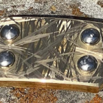 Scout - standard buckle with Savannah Grass finish on brass