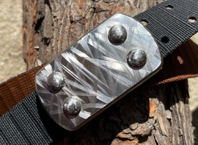 Typhoon: Standard size buckle with Cloudburst finish, and high-density ballistic nylonTyphoon: Standard size buckle with Cloudburst finish, and high-density ballistic nylon