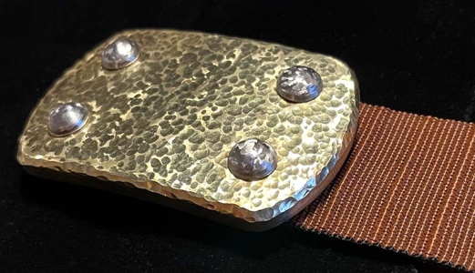 Toughest Belt: Kalahari belt - Large Brass buckle with Namib Sands finish