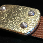 Toughest Belt: Kalahari belt - Large Brass buckle with Namib Sands finish
