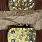 Venturer and Voyager Sculpted Brass Belt Buckles
