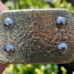 Large Hammered Brass SIEGE Tsavo belt