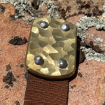 Voyager Belt with large brass sculpted buckle and 1.5" strap