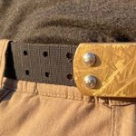 Kikuyu belt - brass standard size with savannah grass finish
