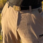 Kikuyu belt - brass standard size with savannah grass finish