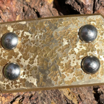 Raider: standard size Brass buckle with Namib Sands finish