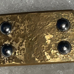 Raider: standard size Brass buckle with Namib Sands finish