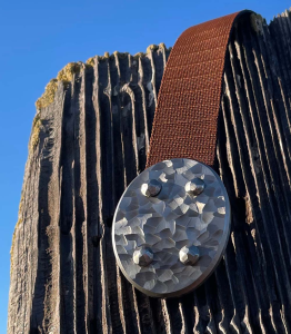 Timbavati belt: Stainless Steel Oval buckle with Scalloped finish.