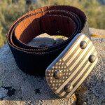 SIEGE Ferocious heavy duty nylon belt with US Flag engraved into buckle face