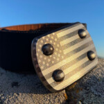 SIEGE Ferocious belt with US Flag engraved into buckle face