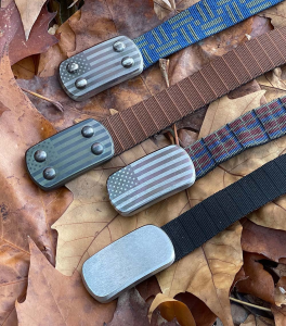 SIEGE Fury belts with engraved Stars & Stripes and Flush Finish Options
