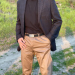 SIEGE Aviator belt - with standard size striated flush-faced buckle