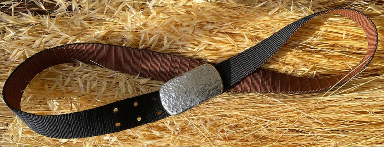 SIEGE Belt with Hammered Buckle
