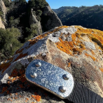 Large stainless steel buckle with Sea Foam finish