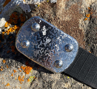 Toughest Belt with a Large stainless steel buckle with Sea Foam finish