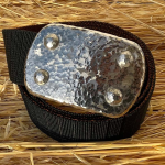Large stainless steel buckle with Sea Foam finish