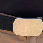 SIEGE Aeronaut belt - striated finish on a large flush-faced buckle