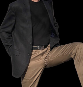 Aviator Patriot Belt with US Flag engraved into buckle face