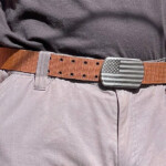 Aeronaut belt - Patriot Edition with American Flag engraved on buckle