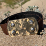 Ngorogoro Belt - Std size Brass buckle with sculpted finish