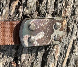 Inyoka Belt with Python snakeskin pattern on Standard buckle